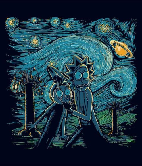 Rick and Morty Van Gogh Póló - Ha Rick and Morty rajongó ezeket a pólókat tuti imádni fogod!