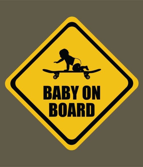 Baby on Board Póló - Ha Skateboard rajongó ezeket a pólókat tuti imádni fogod!