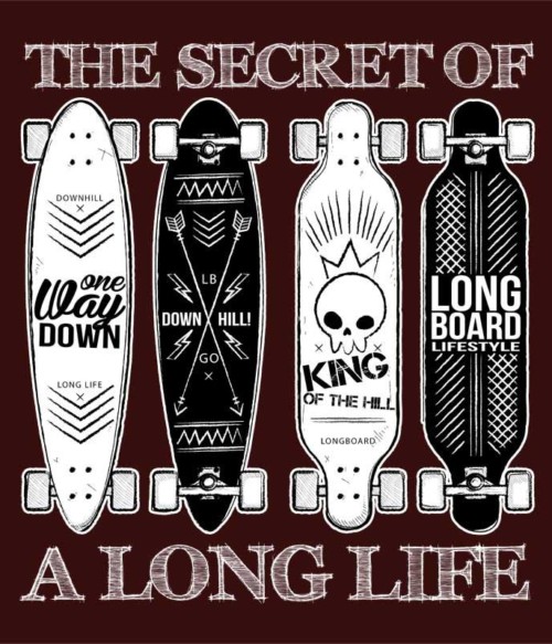 The Secret of a Long Life Póló - Ha Skateboard rajongó ezeket a pólókat tuti imádni fogod!