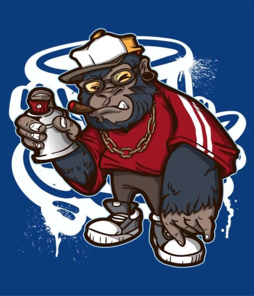 Hip Hop Gorilla graffiti Póló - Ha Graffiti rajongó ezeket a pólókat tuti imádni fogod!