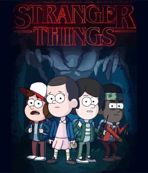 Stranger Gravity Falls Póló - Ha Stranger Things rajongó ezeket a pólókat tuti imádni fogod!