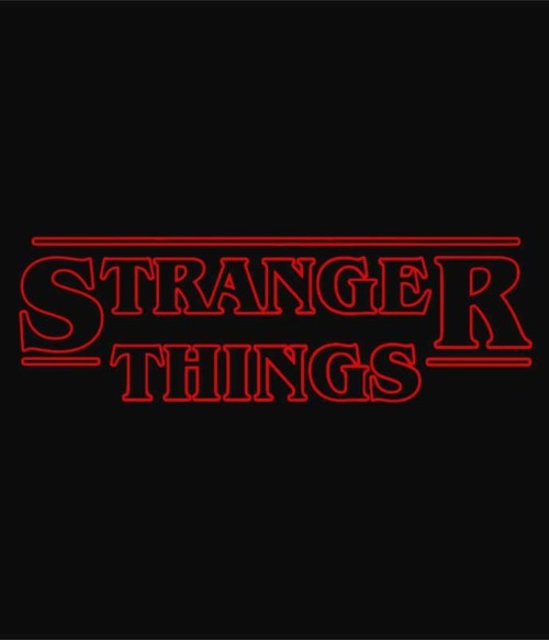 Stranger Things logo Póló - Ha Stranger Things rajongó ezeket a pólókat tuti imádni fogod!