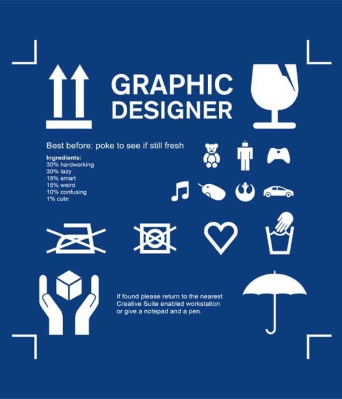Graphic designer manual Póló - Ha Graphic Designer rajongó ezeket a pólókat tuti imádni fogod!