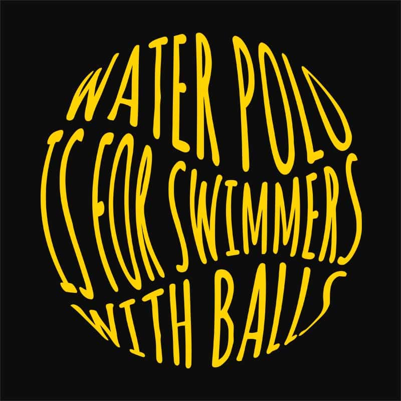 Swimmers with balls