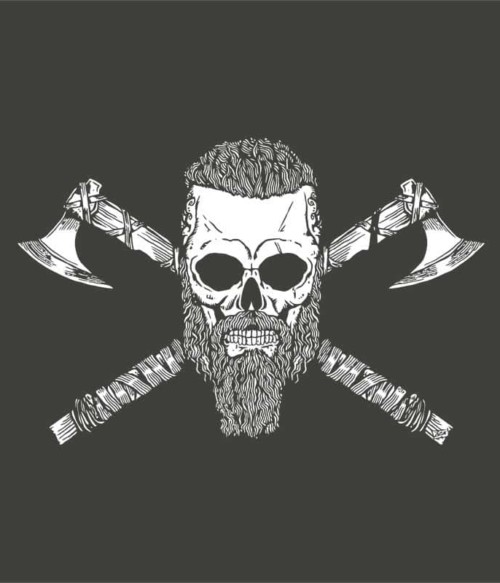 Viking skull Póló - Ha Vikings rajongó ezeket a pólókat tuti imádni fogod!