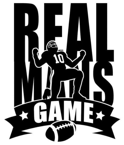 Real mans game Póló - Ha American Football rajongó ezeket a pólókat tuti imádni fogod!