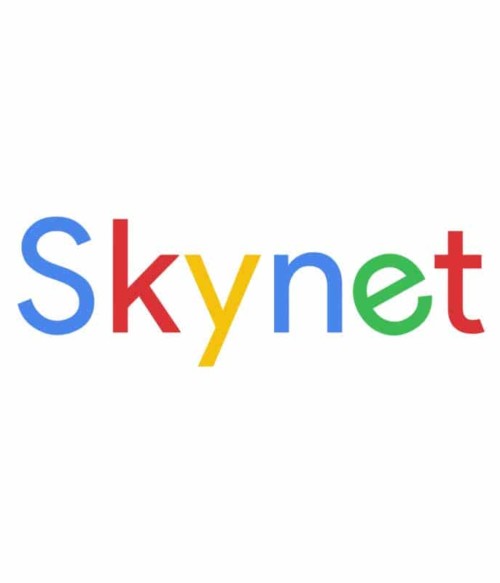 Skynet google logo Póló - Ha Terminator rajongó ezeket a pólókat tuti imádni fogod!