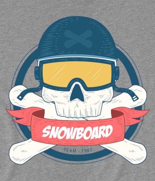 Snowboard Skull Póló - Ha Ski rajongó ezeket a pólókat tuti imádni fogod!