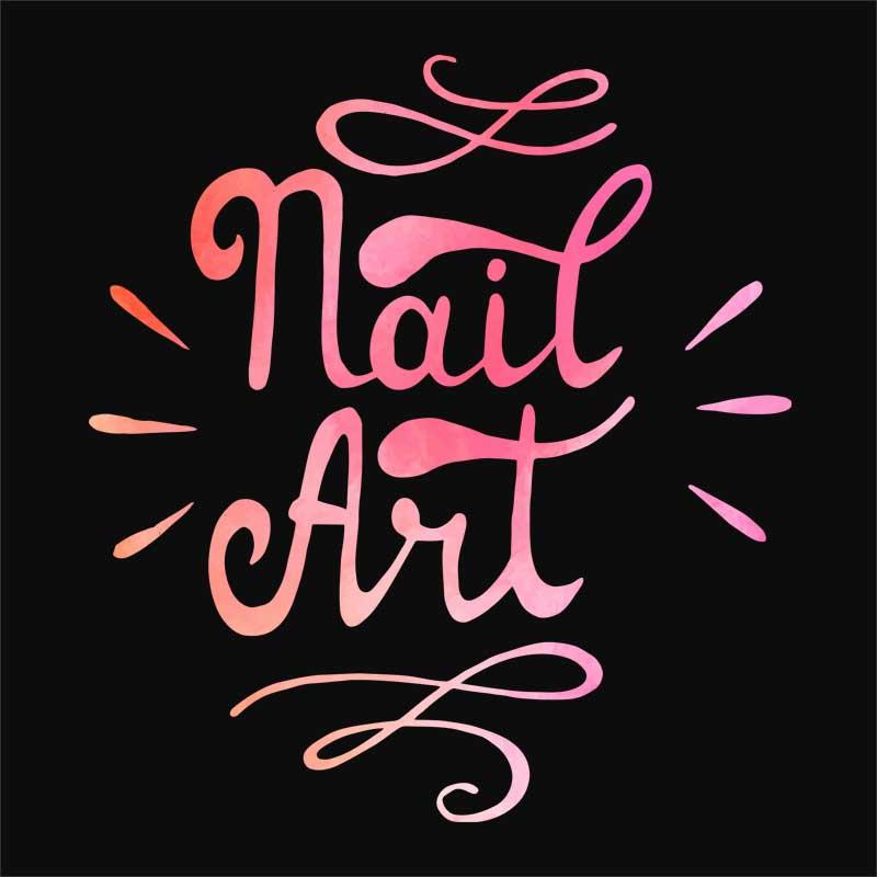 Nail art watercolor