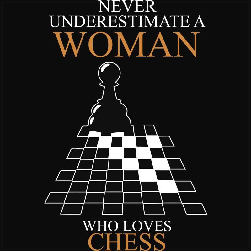 A Woman who loves chess