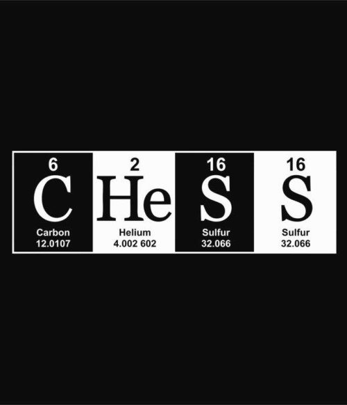 Periodic Chess Póló - Ha Chess rajongó ezeket a pólókat tuti imádni fogod!