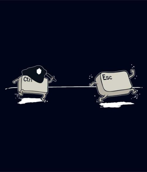 CTRL ESC Police Póló - Ha Police rajongó ezeket a pólókat tuti imádni fogod!