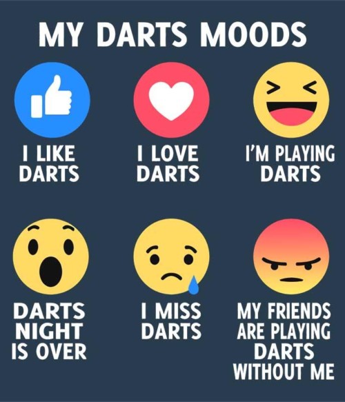 My Darts Moods Póló - Ha Darts rajongó ezeket a pólókat tuti imádni fogod!