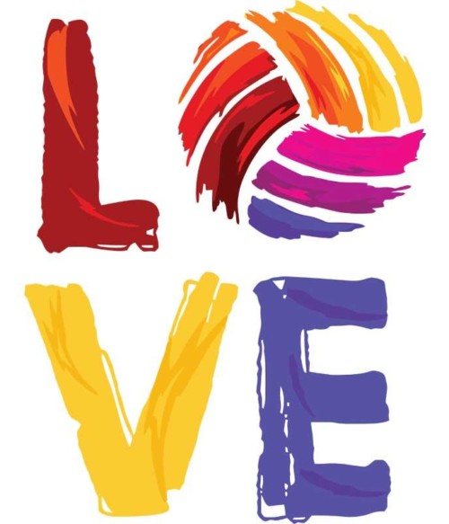 Love volleyball Póló - Ha Volleyball rajongó ezeket a pólókat tuti imádni fogod!
