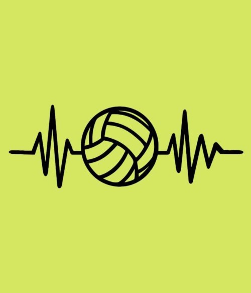 Volleyball heartbeat Póló - Ha Volleyball rajongó ezeket a pólókat tuti imádni fogod!