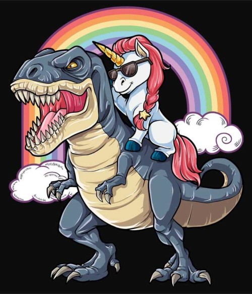 Badass Unicorn Póló - Ha Dinosaur rajongó ezeket a pólókat tuti imádni fogod!