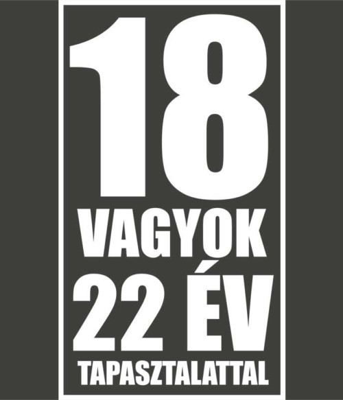 22 év tapasztalat Póló - Ha Birthday rajongó ezeket a pólókat tuti imádni fogod!