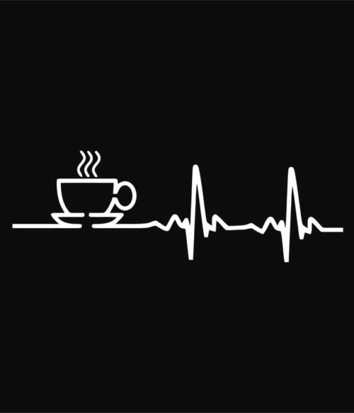 Coffee heartbeat Póló - Ha Coffee rajongó ezeket a pólókat tuti imádni fogod!