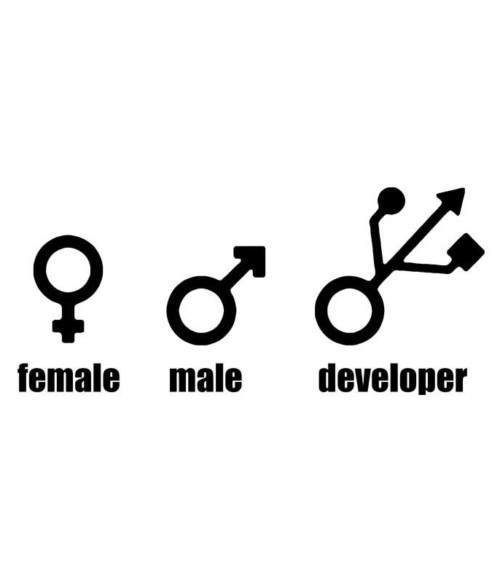 Female Male Developer Póló - Ha Programming rajongó ezeket a pólókat tuti imádni fogod!