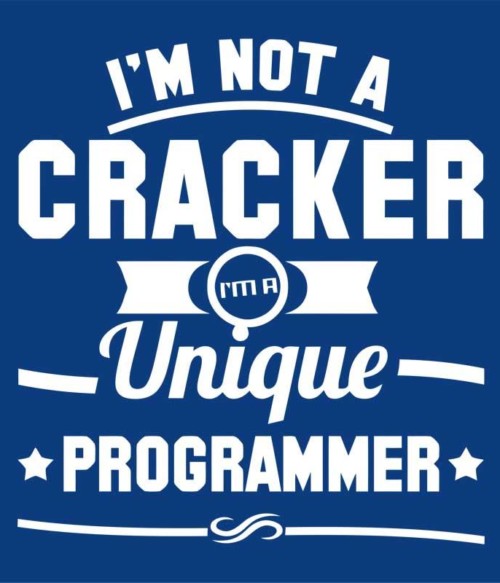 I'm not a cracker Póló - Ha Programming rajongó ezeket a pólókat tuti imádni fogod!