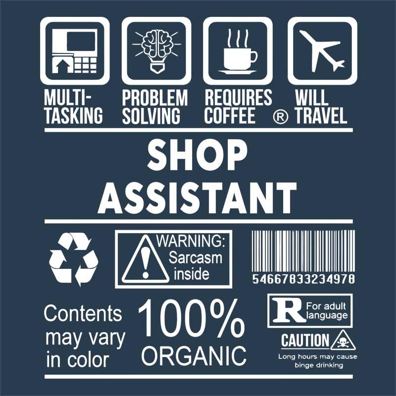 Shop assistant infographic