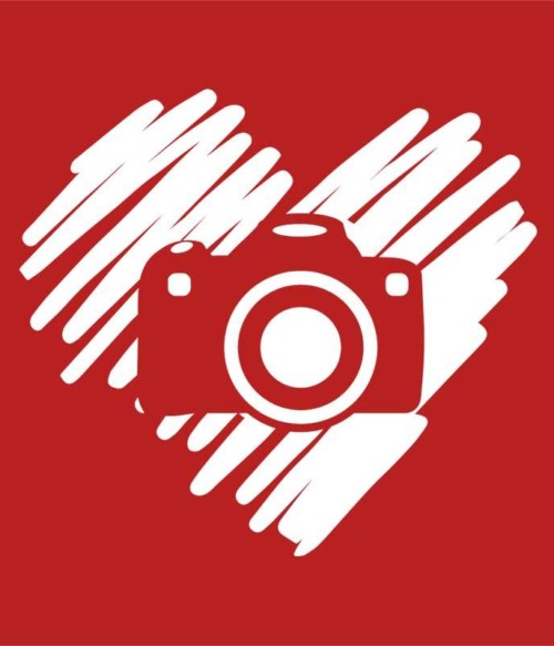 Camera doodle heart Póló - Ha Photography rajongó ezeket a pólókat tuti imádni fogod!