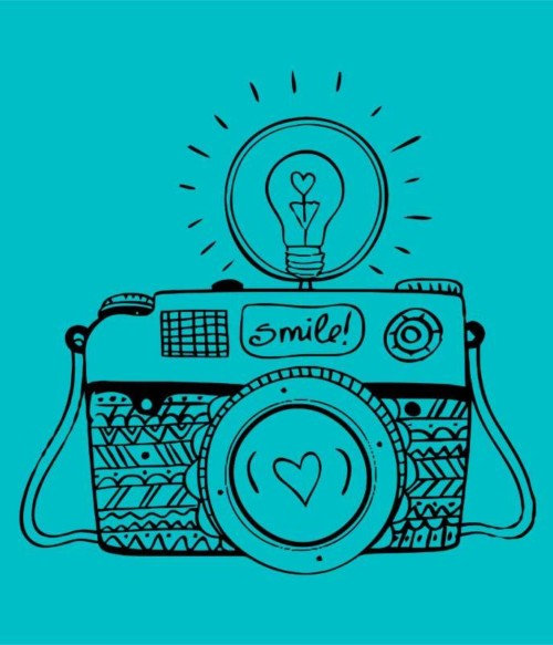 Smile camera Póló - Ha Photography rajongó ezeket a pólókat tuti imádni fogod!