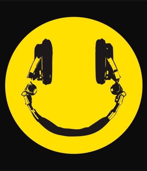 Headphone smiley Póló - Ha DJ rajongó ezeket a pólókat tuti imádni fogod!