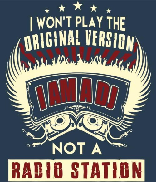 I'm not a radio station Póló - Ha DJ rajongó ezeket a pólókat tuti imádni fogod!