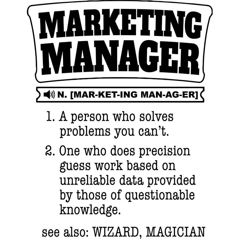 Marketing manager definition