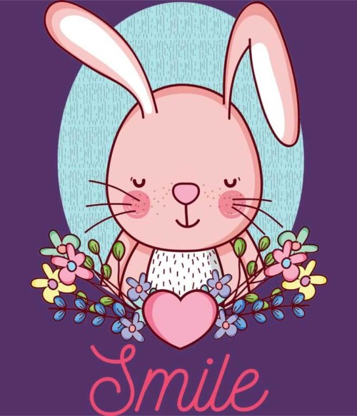 Smile bunny Póló - Ha Rabbit rajongó ezeket a pólókat tuti imádni fogod!