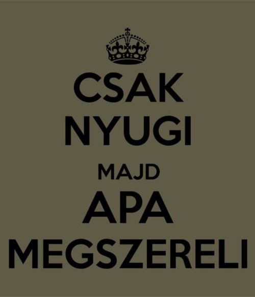 Csak nyugi majd apa megszereli Póló - Ha Family rajongó ezeket a pólókat tuti imádni fogod!