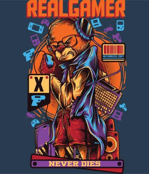 Real gamer never dies Póló - Ha Gamer rajongó ezeket a pólókat tuti imádni fogod!