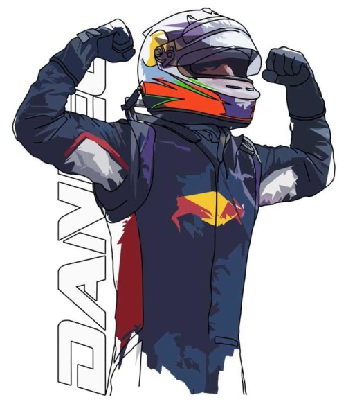 Daniel F1 Póló - Ha Formula 1 rajongó ezeket a pólókat tuti imádni fogod!