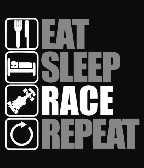 Eat Sleep Race Repeat Póló - Ha Formula 1 rajongó ezeket a pólókat tuti imádni fogod!