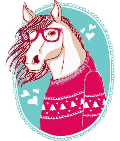 Hipster horse Póló - Ha Horse rajongó ezeket a pólókat tuti imádni fogod!