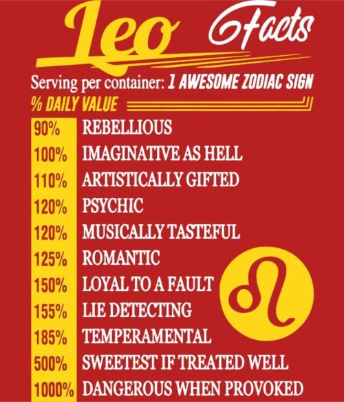 Leo facts Póló - Ha Birthday rajongó ezeket a pólókat tuti imádni fogod!