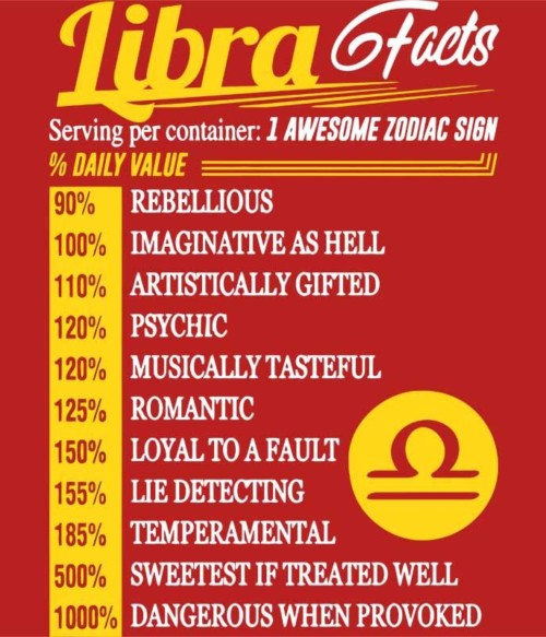 Libra facts Póló - Ha Birthday rajongó ezeket a pólókat tuti imádni fogod!