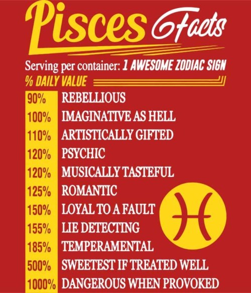 Pisces facts Póló - Ha Birthday rajongó ezeket a pólókat tuti imádni fogod!