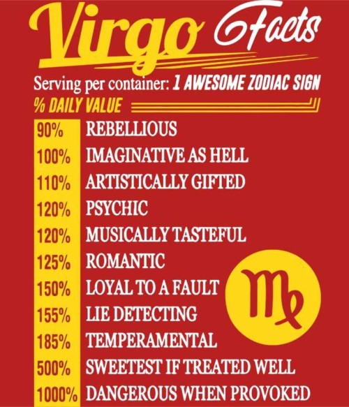 Virgo facts Póló - Ha Birthday rajongó ezeket a pólókat tuti imádni fogod!