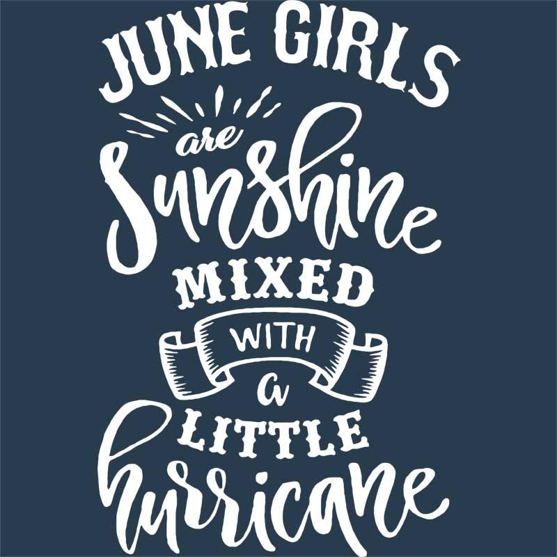 June sunshine and hurricane