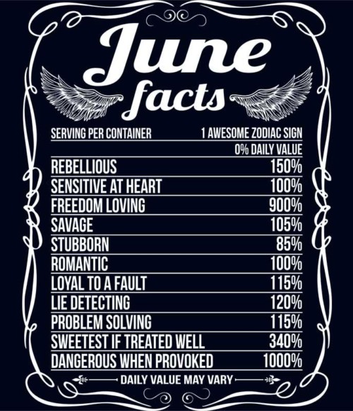 June Facts Póló - Ha Birthday rajongó ezeket a pólókat tuti imádni fogod!
