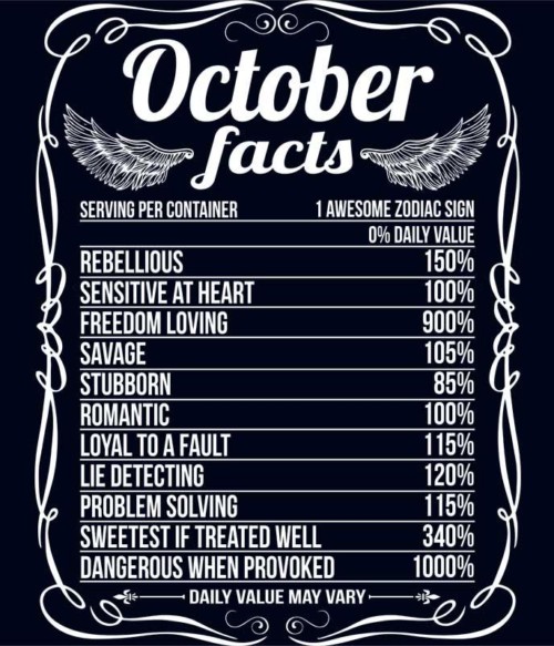 October Facts Póló - Ha Birthday rajongó ezeket a pólókat tuti imádni fogod!