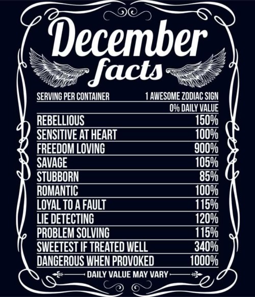 December Facts Póló - Ha Birthday rajongó ezeket a pólókat tuti imádni fogod!