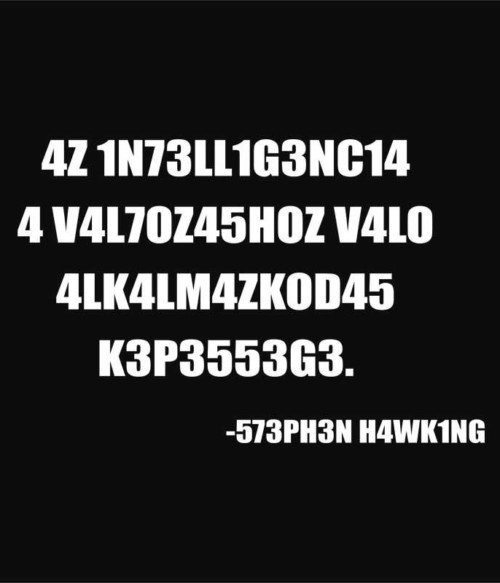 Intelligence Póló - Ha Science rajongó ezeket a pólókat tuti imádni fogod!