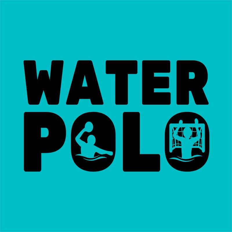 Water Polo Text Silhouette