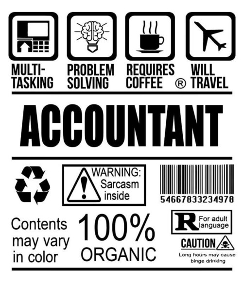 Accountant facts Póló - Ha Accountant rajongó ezeket a pólókat tuti imádni fogod!