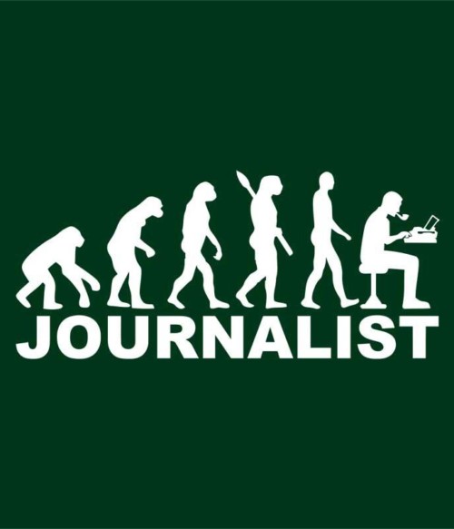 Journalist evolution Póló - Ha Journalist rajongó ezeket a pólókat tuti imádni fogod!