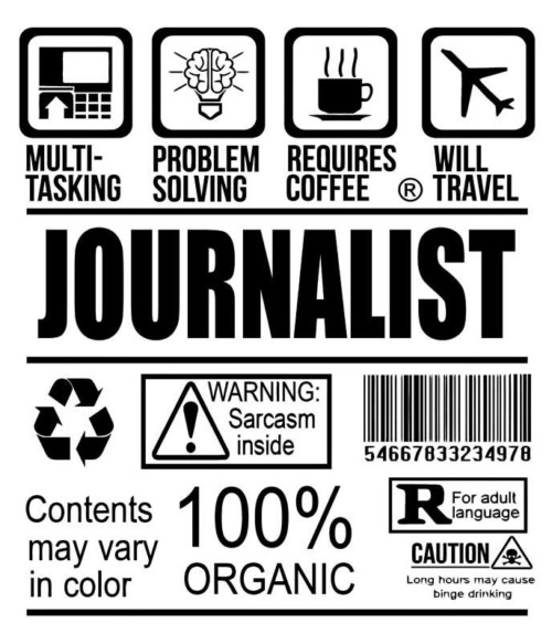 Journalist facts Póló - Ha Journalist rajongó ezeket a pólókat tuti imádni fogod!