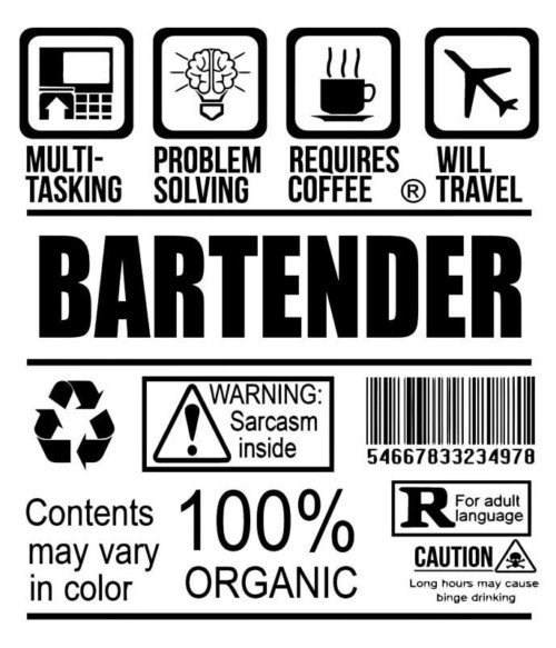 Bartender facts Póló - Ha Bartender rajongó ezeket a pólókat tuti imádni fogod!